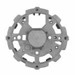 Mancal traseiro (coletor) do alternador Bosch K1 Case CBT Cummins Ford Cargo Iveco EuroCargo EuroTech Fiat-Allis Komatsu Scania R112 R113 R142 R143 T112 T113 T142 Valmet Valtra Volkswagen Volvo N10 N12 NL10 NL12 B7 B10 B12 B58 - vista frontal