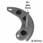 Placa positiva com diodos do retificador do alternador 35A / 55A / 65A / 70A Lucas Indiel Prestolite Ford Escort Galaxy Orion Pampa Versailles Volkswagen Gol Logus Parati Quantum Santana Saveiro Voyage (com motor AP) - ligações