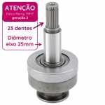 Impulsor 23 dentes Delco Remy 39MT (geração 2 - II) Case Caterpillar Cummins NTA855 gerador C350D6 C400D6 Stemac Mercedes-Benz MB Axor 2035 2036 2041 2044 2536 2540 2541 2544 2641 2644 3340 3341 3344 4141 4144