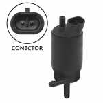 Motobomba (bomba/bombinha da água) 12V lavadora de pára-brisa com bico fino e conector Chevrolet GM Blazer S10 (ano de 1995 até 2011)