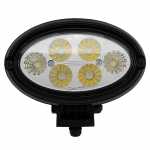 Farol auxiliar 6 LEDs 12V/24V elíptico 161x101mm lado direito/esquerdo universal