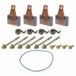 Jogo de escovas 12V 10.7 x 36.7 x 24.5 mm para motor de partida Delco 42MT Caterpillar Clark Hyster com parafusos