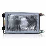 Farol principal do lado esquerdo com lente de vidro para lâmpada H4 Volkswagen Gol Parati Saveiro Voyage G1