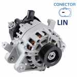 Alternador pilotado 12V 90A Valeo FG9T Toyota Yaris com motor 1NR-FBE 2018 até 2021