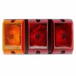 Lanterna traseira bicolor tijolinho com soquete interno lado esquerdo universal