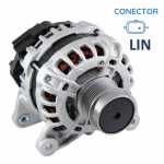 Alternador 12V 90A Bosch B3 Nissan Kicks 2016 até 2026 com motor HR16DE pilotado