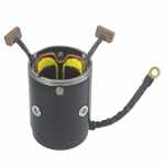 Carcaça polar c/ bobina de campo 12V Denso / Poong Sung Hyster empilhadeira H45XM H50XM H60XM H65XM Toyota Hilux SW4 Land Cruiser Yale empilhadeira GDP50