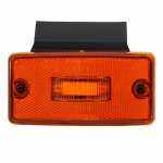 Lanterna lateral laranja de LED bivolt com suporte lado esquerdo/direito universal