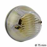 Lanterna dianteira de pisca cristal redonda Ø 75 mm lado direito/esquerdo caminhões MAN TGX