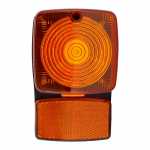 Lanterna de posição lateral laranja com retrorrefletor lado esquerdo/direito universal