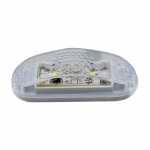 Lanterna de placa de LED bivolt 66 mm x 25 mm ônibus universal