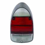 Lente para lanterna traseira bicolor fumê lado esquerdo/direito Volkswagen Fusca 1500 1600