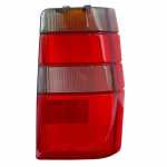 Lente para lanterna traseira bicolor fumê com cúpula lado direito Fiat Elba Fiorino