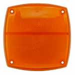 Lente laranja para lanterna traseira quadrada universal