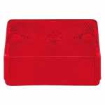 Lente vermelha para lanterna traseira delimitadora Recrusul carrocerias