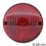 Lanterna traseira vermelha redonda lado esquerdo/direito Willys Overland jeep CJ