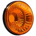 Lanterna traseira âmbar metalizada redonda Ø 125 mm lado esquerdo/direito universal