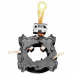 Porta-escovas 12V 6.4 x 8 x 11 mm para motor de partida Valeo D7E Citroën Peugeot Renault